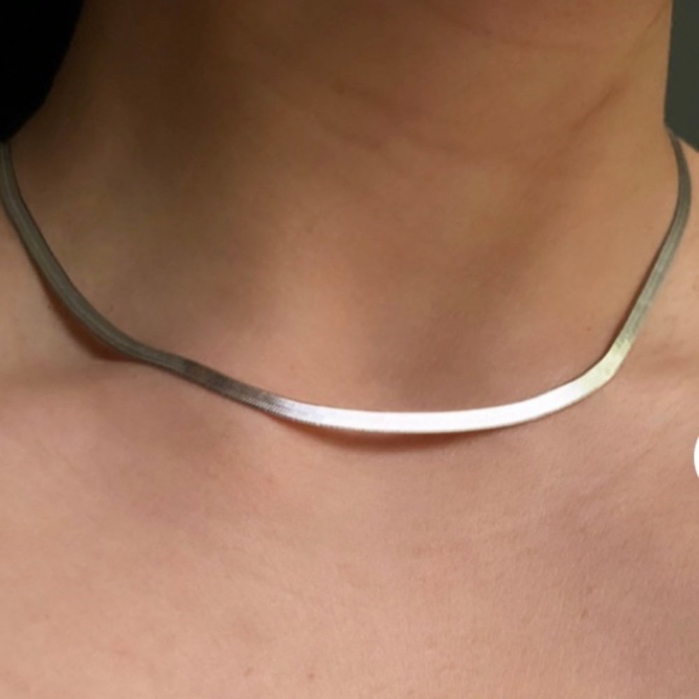 New S925 Sterling silver snake chain necklace - Picture 2 of 5